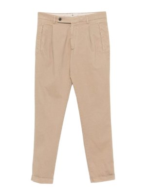 BERWICH: pantaloni casual - Pantaloni in cotone elasticizzato beige