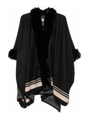 BLUGIRL: Pellicce e montoni - Mantello in pelliccia sintetica