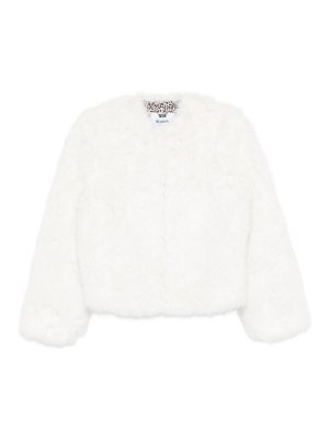 BLUGIRL: Pellicce e montoni - Giacca in pelliccia sintetica bianca