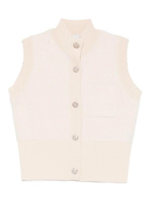 BLUGIRL: Chalecos  - Chaleco - Crema