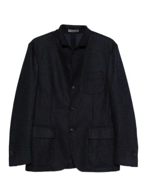 CORNELIANI: blazers - Blazer With Integrated Removable Cardigan