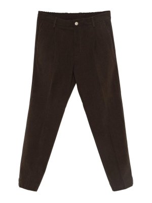 DANIELE ALESSANDRINI: Pantalons élégants - Pantalon Couturier - Marron