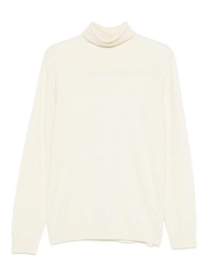 DANIELE FIESOLI: Strickpullover mit Rundhalsausschnitt - Rundhalspullover - Creme