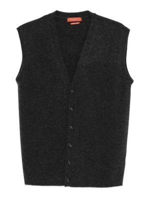 DANIELE FIESOLI: Gilets tricot - Gilet - Gris