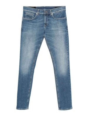 DONDUP: straight leg jeans - Classic Blue Jeans