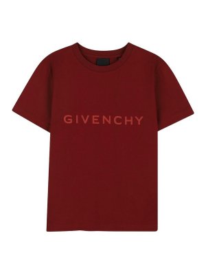 GIVENCHY: Tシャツ - Tシャツ - ダークレッド