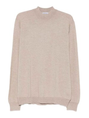 GRAN SASSO: crew necks - Half Neck Sweater In Beige Virgin Wool