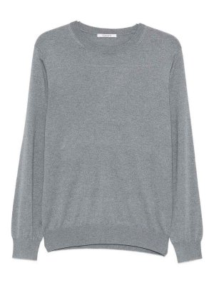 Kangra Cashmere: crew necks - Silk Cashmere Blend Crew Neck Sweater