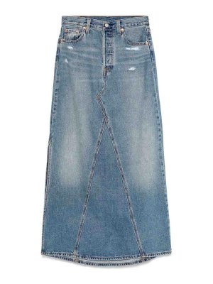 LEVI'S: Knee length skirts & Midi - Denim Midi Skirt