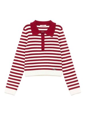 Liu Jo: t-shirt - T-shirt con strisce rosse e bianche