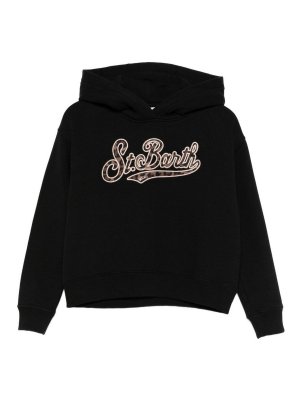 MC2 SAINT BARTH: Sweatshirts & Sweaters - Black Printed Hoodie