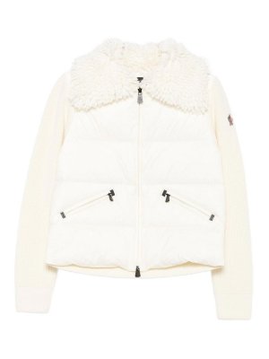 MONCLER: cardigan - Cardigan imbottito