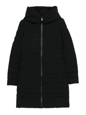 PEUTEREY: parkas - Black Long Parka