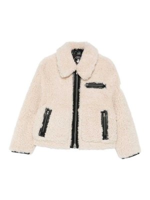 Save The Duck: Pellicce e montoni - Pelliccia Bianca Con Tasche