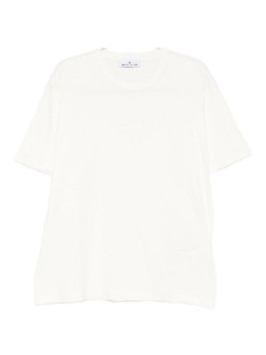 STONE ISLAND: t-shirts - White Short-Sleeved T-Shirt
