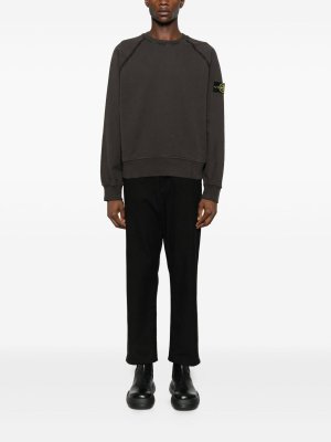 STONE ISLAND: Sudaderas y suéteres - Sudadera - Gris