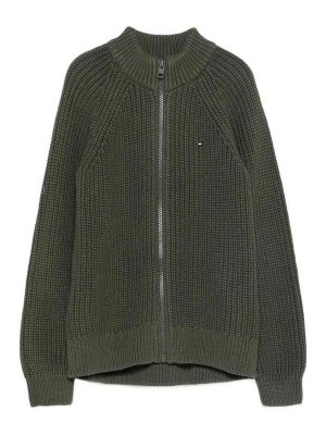 TOMMY HILFIGER: Cárdigans - Cárdigan - Verde