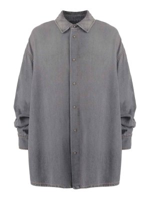 DARKPARK: shirts - Gray Denim Shirt