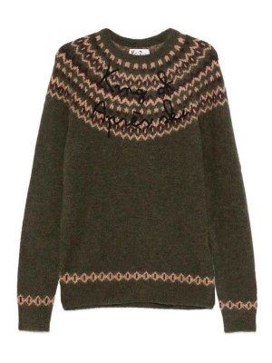 MC2 SAINT BARTH: crew necks - Heron Nordic Alpaca Green Sweater