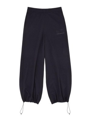MM6 MAISON MARGIELA: tracksuit bottoms - Black Sporty Pants With An Elastic Waistband
