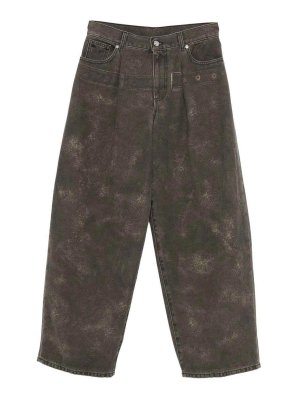 NINE IN THE MORNING: Jeans à jambe droite - Jean Droit - Gris