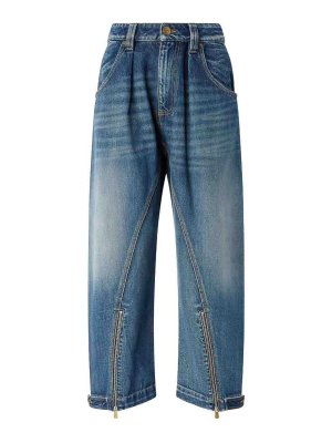 Pinko: Jeans à jambe droite - Jean Droit - Bleu