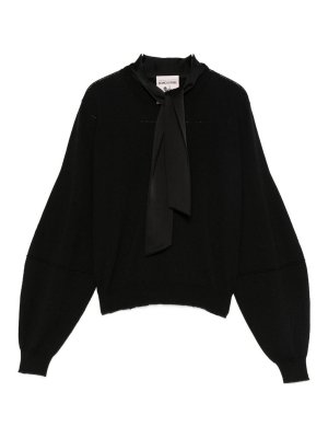 Semicouture: crew necks - Christina Black Sweater