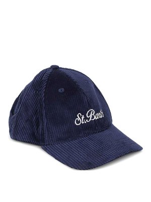 MC2 SAINT BARTH: hats & caps - Velvet Baseball Cap With Logo