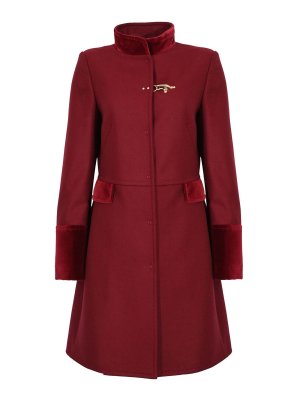 FAY: knee length coats - Virginia Coat In Wool Cloth