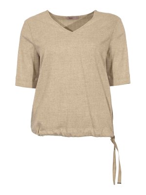 HERNO: bluse - Blusa in Flanella Tecnica