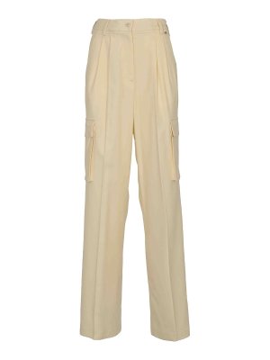 HERNO: Pantalons casual - Pantalons Décontractés - Blanc