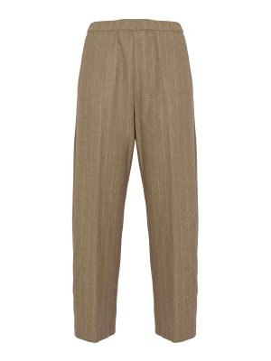 LIVIANA CONTI: casual trousers - Tristan Pinstriped Trousers In Cashmere Cloth
