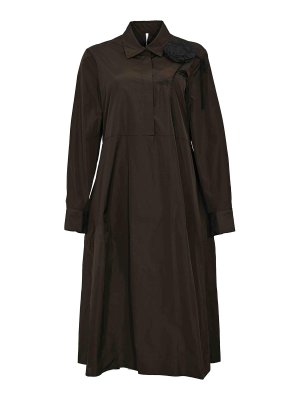 LIVIANA CONTI: Robe longueur genou - Robe Au Genou - Marron Foncé