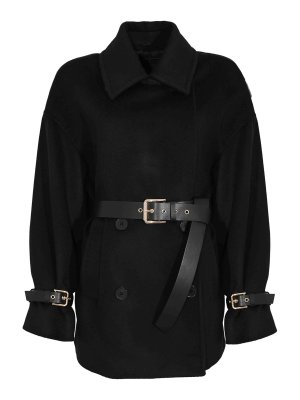 MAX MARA STUDIO: Abrigos semilargos - Abrigo Midi - Negro