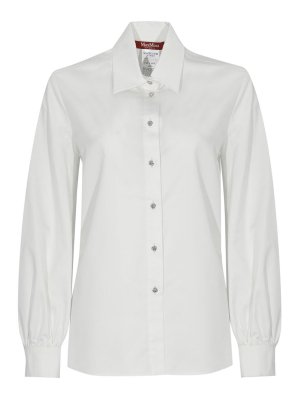 MAX MARA STUDIO: shirts - Jessica Shirt In Silk And Cotton Blend