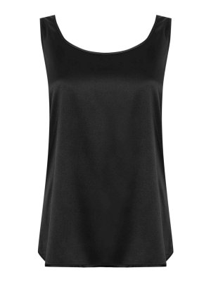 Max Mara: Tops y camisetas sin mangas - Top - Negro