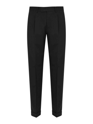 PT TORINO: casual trousers - Dieci Trousers In Wool Blend