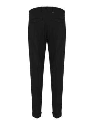 PT TORINO: casual trousers - Wool Blend Trousers With Pleats