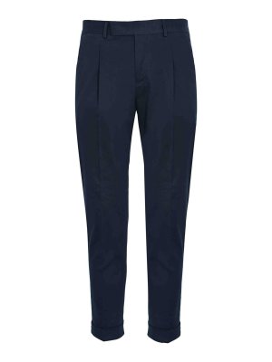 PT TORINO: casual trousers - Cotton Trousers With Pleats