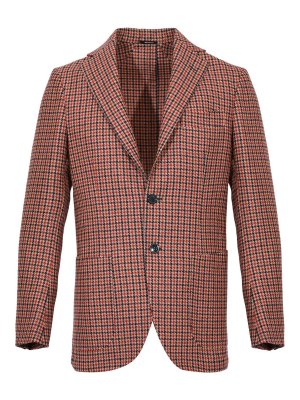 SARTORIO: Tailored & Dinner - Single-Breasted Houndstooth Wool Jacket