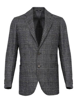 SARTORIO: Tailored & Dinner - Single-Breasted Prince Of Wales Wool Jacket