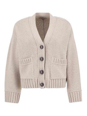 BARBOUR: Cardigans - Cardigan - Beige