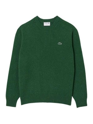 LACOSTE: Suéteres con cuello pico - Suéter Cuello Redondo - Verde