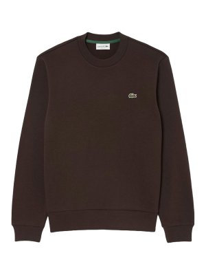 LACOSTE: Suéteres con cuello pico - Suéter Cuello Redondo - Marrón