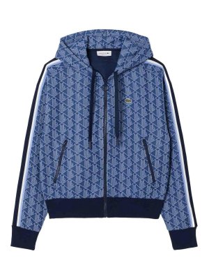 LACOSTE: Sweatshirts & Sweaters - Monogrammed Jacquard Hoodie