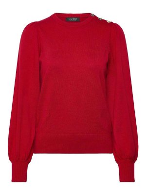 LAUREN RALPH LAUREN: Suéteres con cuello pico - Suéter Cuello Redondo - Rojo