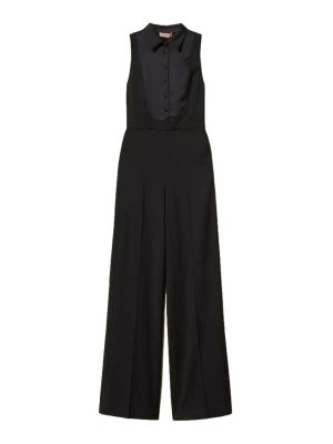 TWINSET: jumpsuits - Jumpsuit With Satin Details