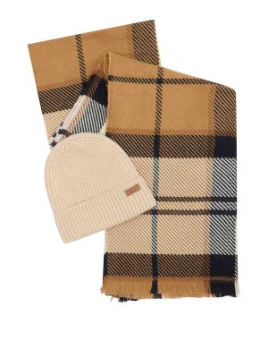 BARBOUR: scarves - Pendle Beanie&Ampblair Scarf Set
