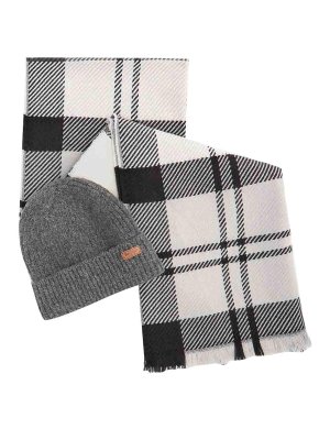 BARBOUR: scarves - Pendle Beanie&Ampblair Scarf Set