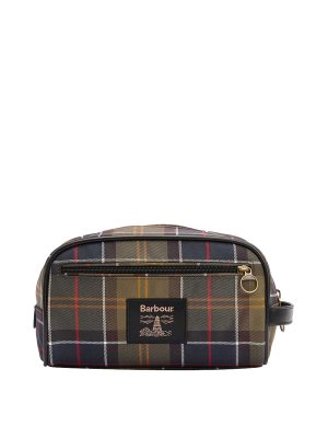 BARBOUR: Borse da viaggio - Borsa da bagno in tartan